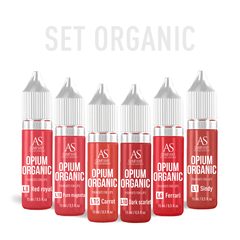 Set of organic lip pigments Opium Colors, 6ml,  15ml, (6pcs)