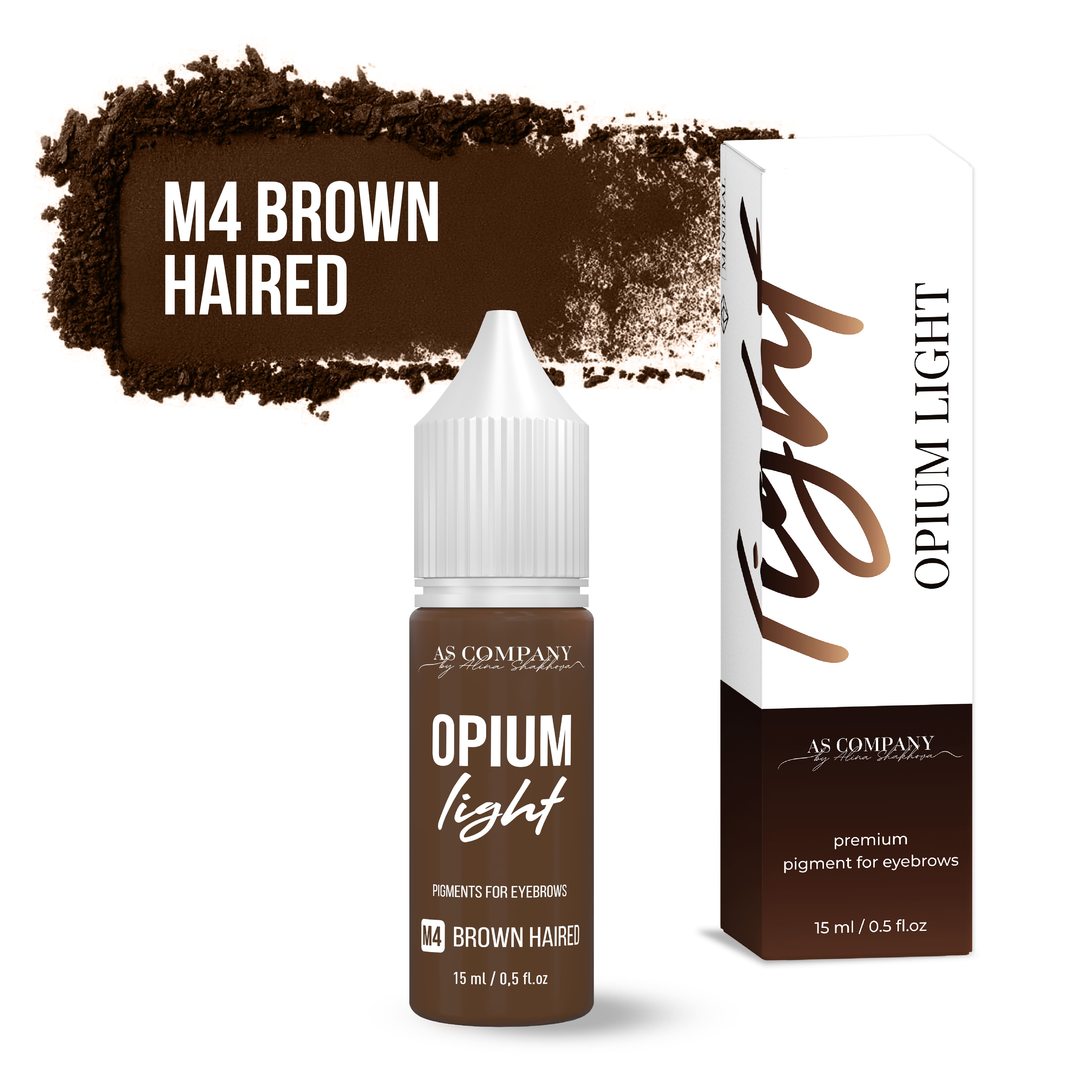 M4 BROWN HAIRED mineral eyebrow pigment 15 ml (OPIUM LIGHT) AS-Company™