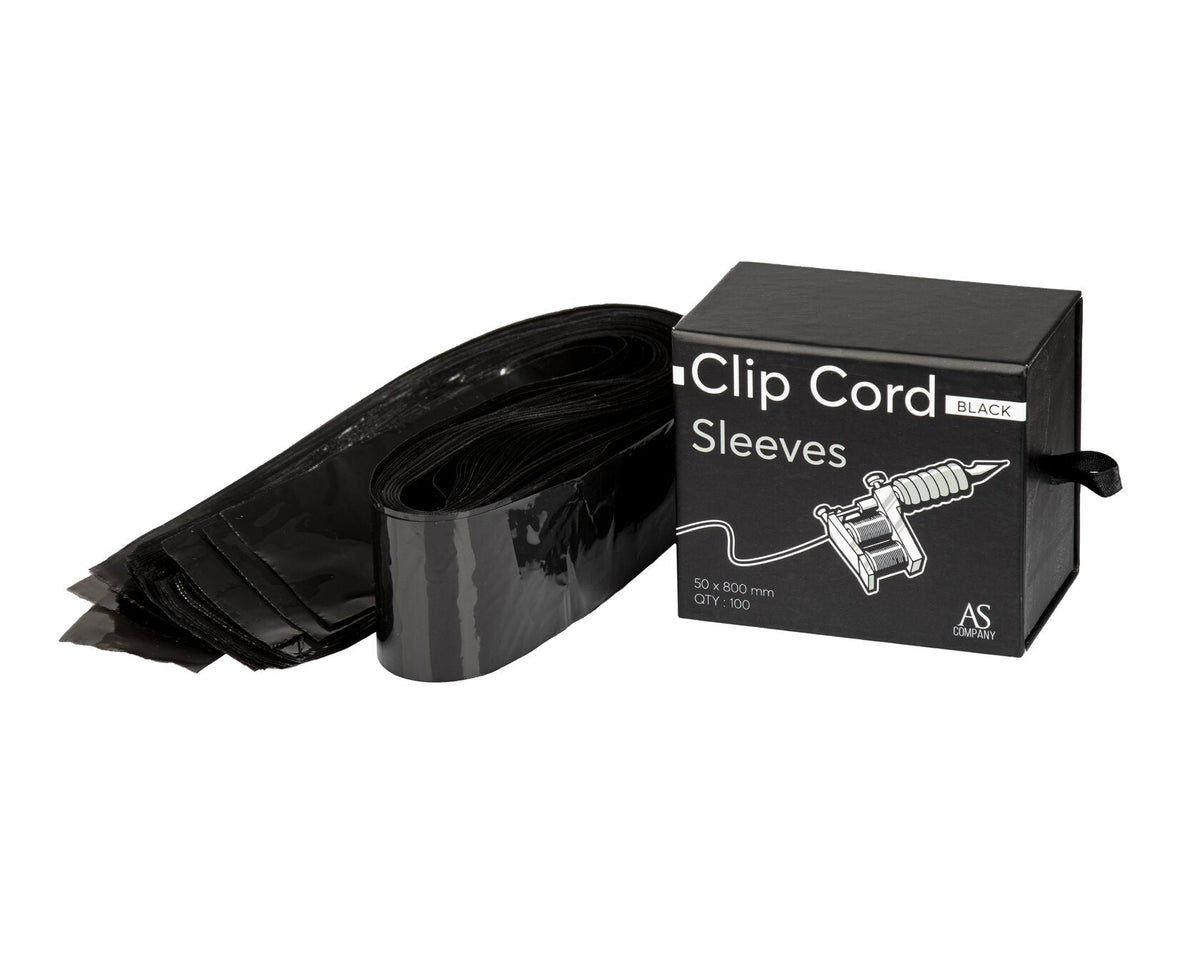 Clip Cord Sleeves (Black), 100 pcs.