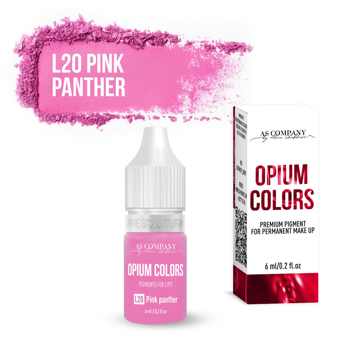 L20-PINK PANTHER lip pigment 6ml, 15ml, (OPIUM COLORS)