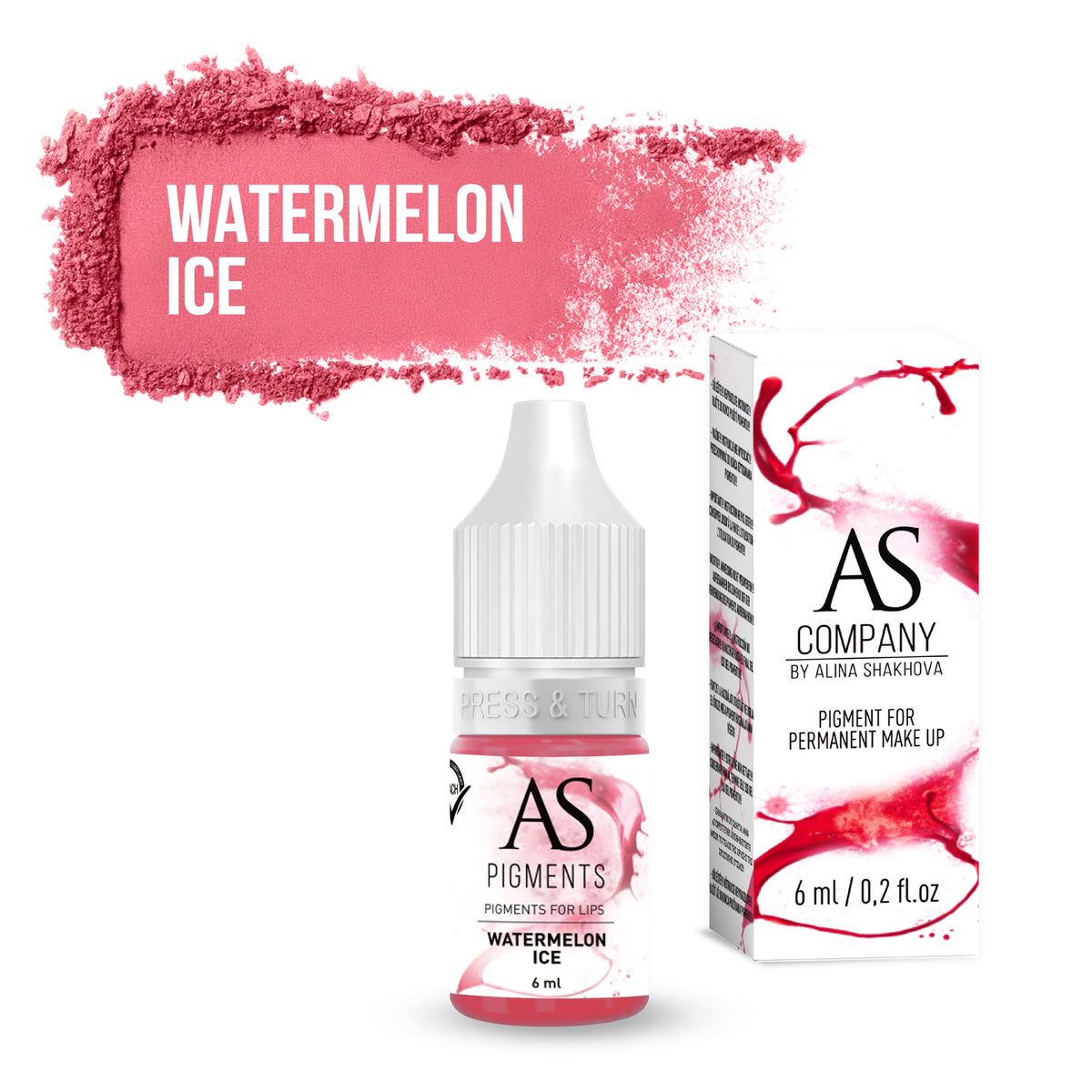 Watermelon ice lip pigment, 6ml, 12ml