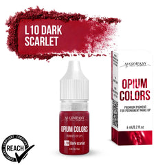 L10 Dark Scarlet - Pigment Organic Pentru Buze 6 Ml 15Ml (Opium Colors)