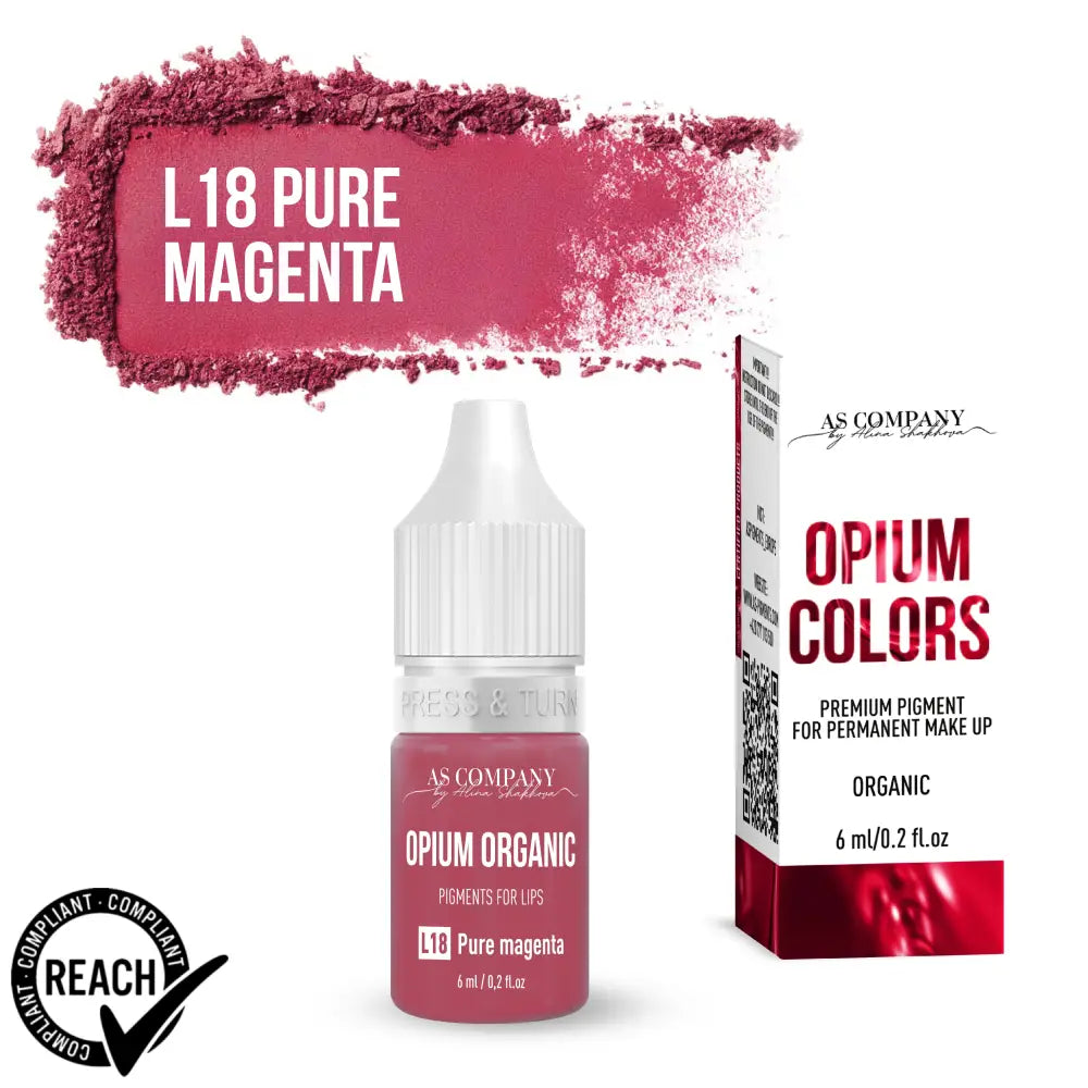 L18 - Pigment Organic Pentru Buze Pure Magenta 6Ml 15Ml (Culori Opium)