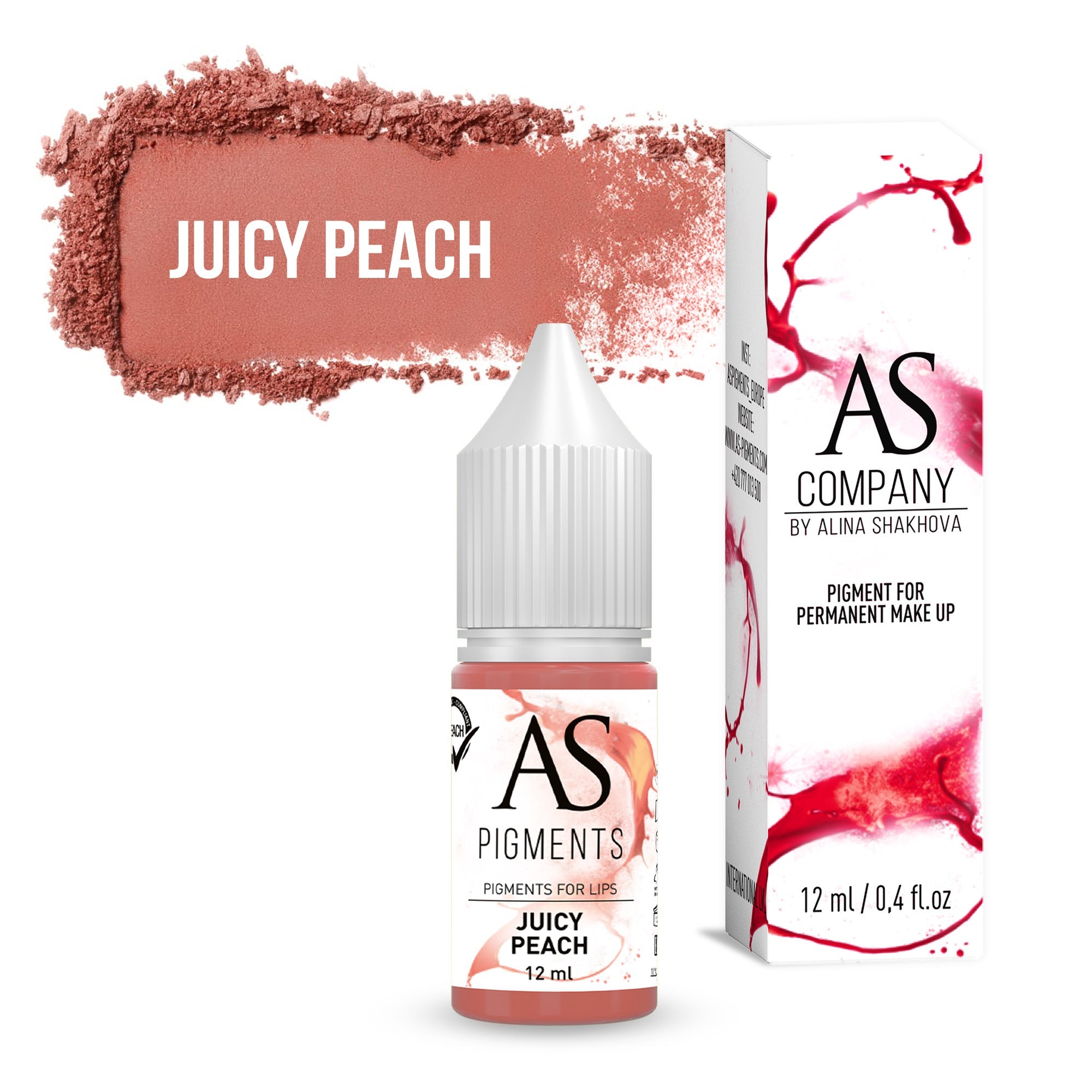 Juicy peach lip pigment, 6ml, 12ml